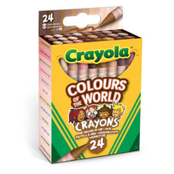 Crayola Couleurs du Monde - 24 crayons de cire