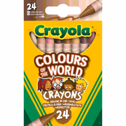Crayola Couleurs du Monde - 24 crayons de cire
