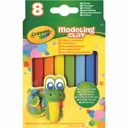 Crayola Pâte à modeler - 8 bâtons Couleurs classiques, Pâte à modeler, Multicolore, 8 couleurs, 4 an(s), 12 an(s), Garçon/Fil ...