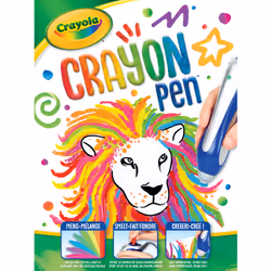 Crayola Crayon Pen, 1 pièce(s), Multicolore, Bleu, Argent, Plastique, Cire, Boîte