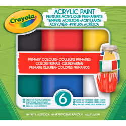 VIVID Acrylic Paint - Couleurs Primaires, 5 an(s), Garçon/Fille, États-Unis, Français, 6 pièce(s), 137 mm