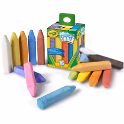 Crayola 16 Craies de trottoir lavables