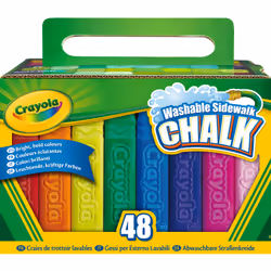 Crayola 48 Craies de trottoir lavables