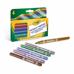 Crayola 6 feutres métallisés