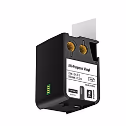 DYMO Étiquettes en vinyle multi-usages, Noir sur blanc, Noir, Transfert thermique, Vinyl, Belgique, -40 - 60 °C
