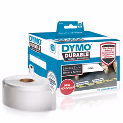DYMO LW - Étiquettes résistantes LW - 59 x 190 mm - 1933087, Blanc, Imprimante d'étiquette adhésive, Polypropylène (PP), Perm ...