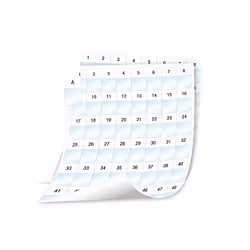 DYMO Étiquettes d’enrobage de câbles/fils plastifiées XTL (feuilles d’étiquettes), Transparent, Blanc, Rectangle, Noir sur bl ...