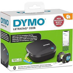 Étiqueteuse - DYMO - LT 200B - Portable - LetraTag Connect - 2 Rubans Offerts