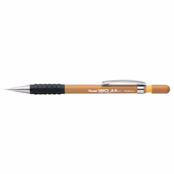 Pentel 120 A3DX, Noir, Argent, Jaune, Noir, 2HB, 0,9 mm, Rond, Métal