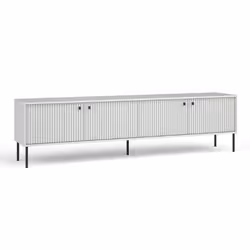Meuble TV 4 Portes blanc mat Iris
