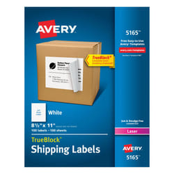 Avery 5165 Blanc Imprimante d'étiquette adhésive