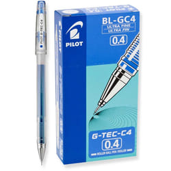 Pilot G-Tec-C Stylos à encre gel avec bouchon Extra-fin Bleu