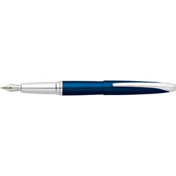 Cross 886-37MS stylo-plume Système de remplissage cartouche Bleu, Acier inoxydable 1 pièce(s)