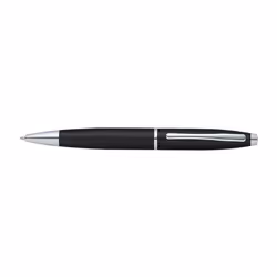 Cross Calais Noir Mat, Clip, Stylo à bille rétractable par rotation, Noir, Moyen