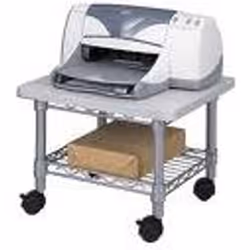 Safco Under-Desk Printer/Fax Stand, Acier, Gris, 7,71 kg, 482,6 x 406,4 x 342,9 mm