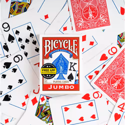 Bicycle Jumbo Rider Back carte de jeu 56 pièce(s)