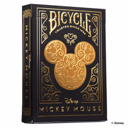 Bicycle Mickey Black Gold
