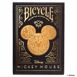Bicycle Mickey Black Gold