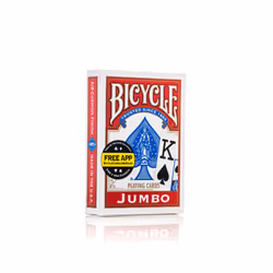 Bicycle Jumbo Rider Back Duopack (2 decks), 56 pièce(s), Bleu, Rouge, 2 platine(s), Garçon/Fille, Adultes, 20 min
