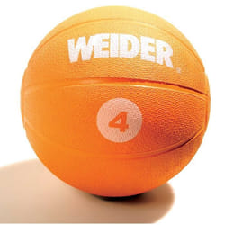 Medecine Ball - WEIDER - 2 kg - Caoutchouc - Orange - Mixte