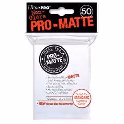 Protège-cartes Ultra Pro Pro-Matte pour cartes Magic et Pokémon - Blanc - 50 pochettes