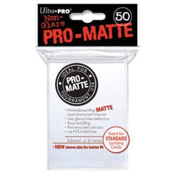 Protège-cartes Ultra Pro Pro-Matte pour cartes Magic et Pokémon - Blanc - 50 pochettes