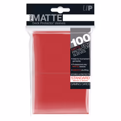 Ultra PRO Pro-Matte, Protège-carte, Rouge, 100 pièce(s)