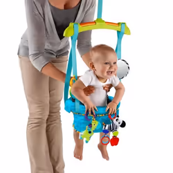 Bright Starts Balancelle de porte pour bébés "Bounce'n Spring" Turquoise Bright Starts