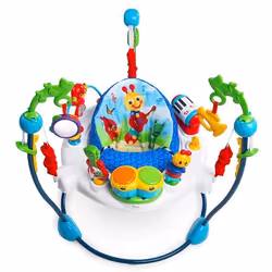 BABY EINSTEIN Aire dEveil à Rebonds - Symphonie- Jouets interactifs siège à rebonds pivotant 360° multilingues