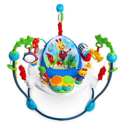 BABY EINSTEIN Aire dEveil à Rebonds - Symphonie- Jouets interactifs siège à rebonds pivotant 360° multilingues