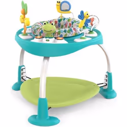 BRIGHT STARTS Trotteur/Table dActivités 2-en-1 - Modèle Vert