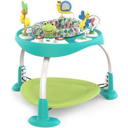 BRIGHT STARTS Trotteur/Table dActivités 2-en-1 - Modèle Vert