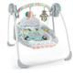 BRIGHT STARTS Balancelle compacte et automatique ultra silencieuse  Whimsical Wild - Multicolore - TU