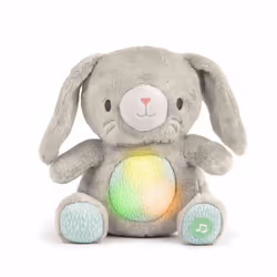 INGENUITY Doudou bébé lapin Sylvi, peluche, mélodies et vibrations apaisantes, lumineux, cadeau naissance
