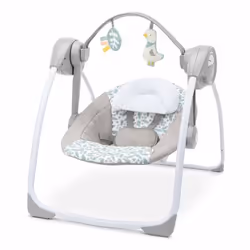 INGENUITY Transat bébé balancelle électrique pliable EndlessBloom arche jouets réglages balancement minuterie inclinaison