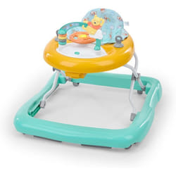 DISNEY BABY -WINNIE- Trotteur bébé évolutif et pliable 2-en-1 Jouet déveil amovible intégré Musique Lumières Hauteur Réglable