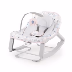 INGENUITY Transat bébé bascule évolutif 3-en-1 Keep Cozy -Burst- 3 Positions: arche avec jouets peluches amovible jusquà 18 k ...