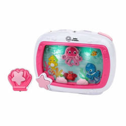 BABY EINSTEIN Veilleuse bébé -Rêves marins rose- Réglage 25 min lumière son musique ou bruit de l’océan apaisantes télécommande