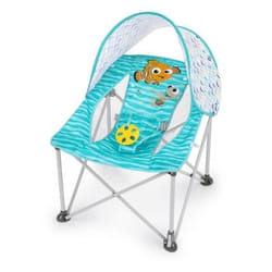 DISNEY BABY- NEMO- Transat bébé pliable Pop N Chill pare soleil SPF +50 et sac de transport inclus