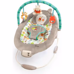 DISNEY BABY WINNIE Transat bébé évolutif Arche jouets déveil amovibles 7 Mélodies Vibrations apaisantes Cale tête amovible