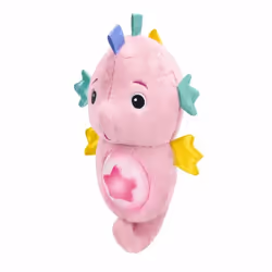 BABY EINSTEIN Veilleuse bébé Doudou hippocampe rose réponds au pleurs de bébé musicale lumineuse bruits blanc attache tétine