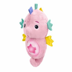 BABY EINSTEIN Veilleuse bébé Doudou hippocampe rose réponds au pleurs de bébé musicale lumineuse bruits blanc attache tétine