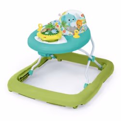 BRIGHT STARTS Trotteur bébé évolutif et pliable 2-en-1 - Wanderlights - Jouet déveil amovible Musique Hauteur Réglable