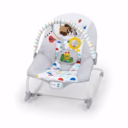 BABY EINSTEIN DEAN Transat bébé balancelle électrique évolutif 3-en-1 Melodies et vibrations 3 Positions arche amovible 0-30 ...