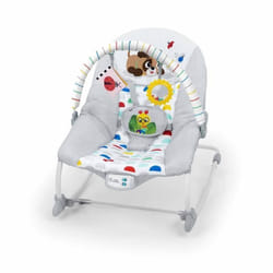 BABY EINSTEIN DEAN Transat bébé balancelle électrique évolutif 3-en-1 Melodies et vibrations 3 Positions arche amovible 0-30 mois