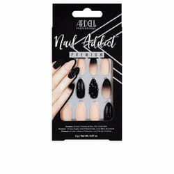 Nail Addict black stud & pink ombre 1 u