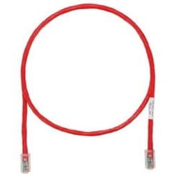 Panduit Cat6A F/UTP RJ45 câble de réseau Rouge 3 m F/UTP (FTP)