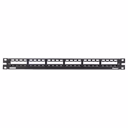 Panduit 24-port metal modular patch panel, RJ-45, Montage de rack, 1U, 482,6 mm, 43,7 mm, 17,8 mm