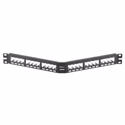 Panduit CPA24BLY, Noir, Acier inoxydable, Montage de rack, 1U, 482,6 mm, 43,7 mm