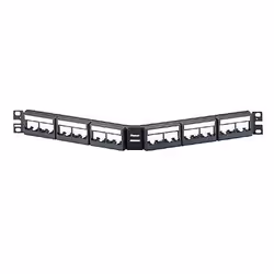 Panduit CPPLA24WBLY, Noir, Acier, Montage de rack, 1U, 482,6 mm, 43,7 mm